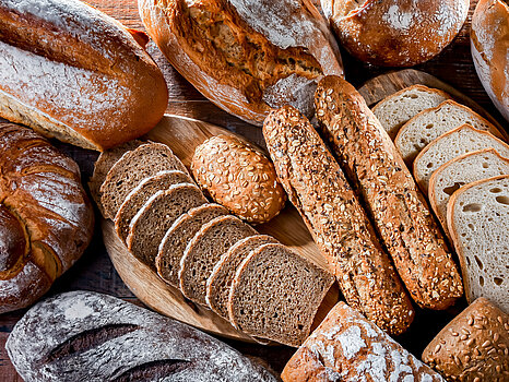 Pan distintos tipos de pan